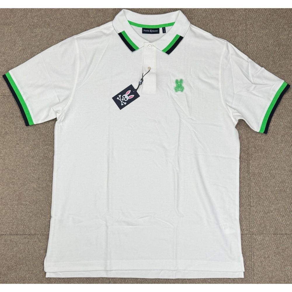 Psycho Bunny Men's Button‎ Up Short Sleeve Pisani Pique Fashion Polo Size 1XLT